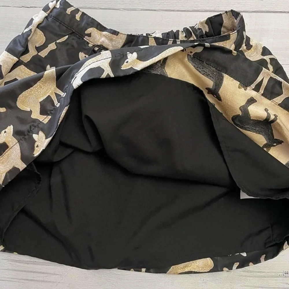Gymboree‎ Black Deer Party Skirt 7/8